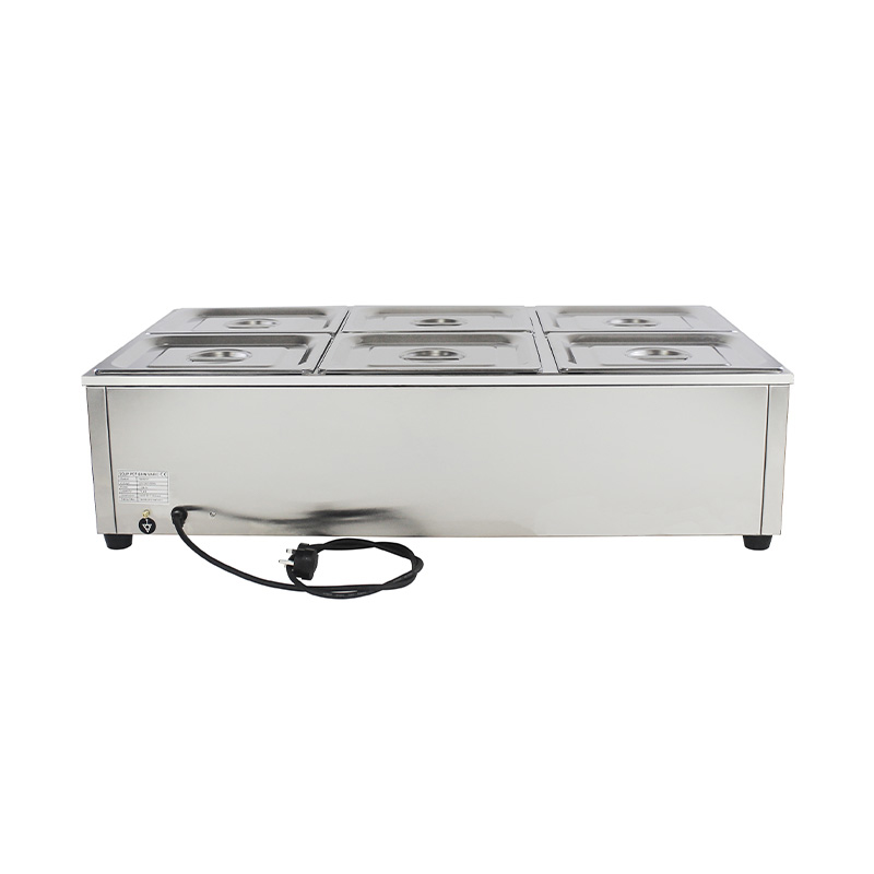 Stainless Steel Commercial Electric Bain Marie Machine With Immersion Heater